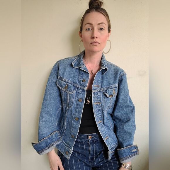 The Diane Vintage 70s LEE Denim Jacket M-L - Picture 3 of 9